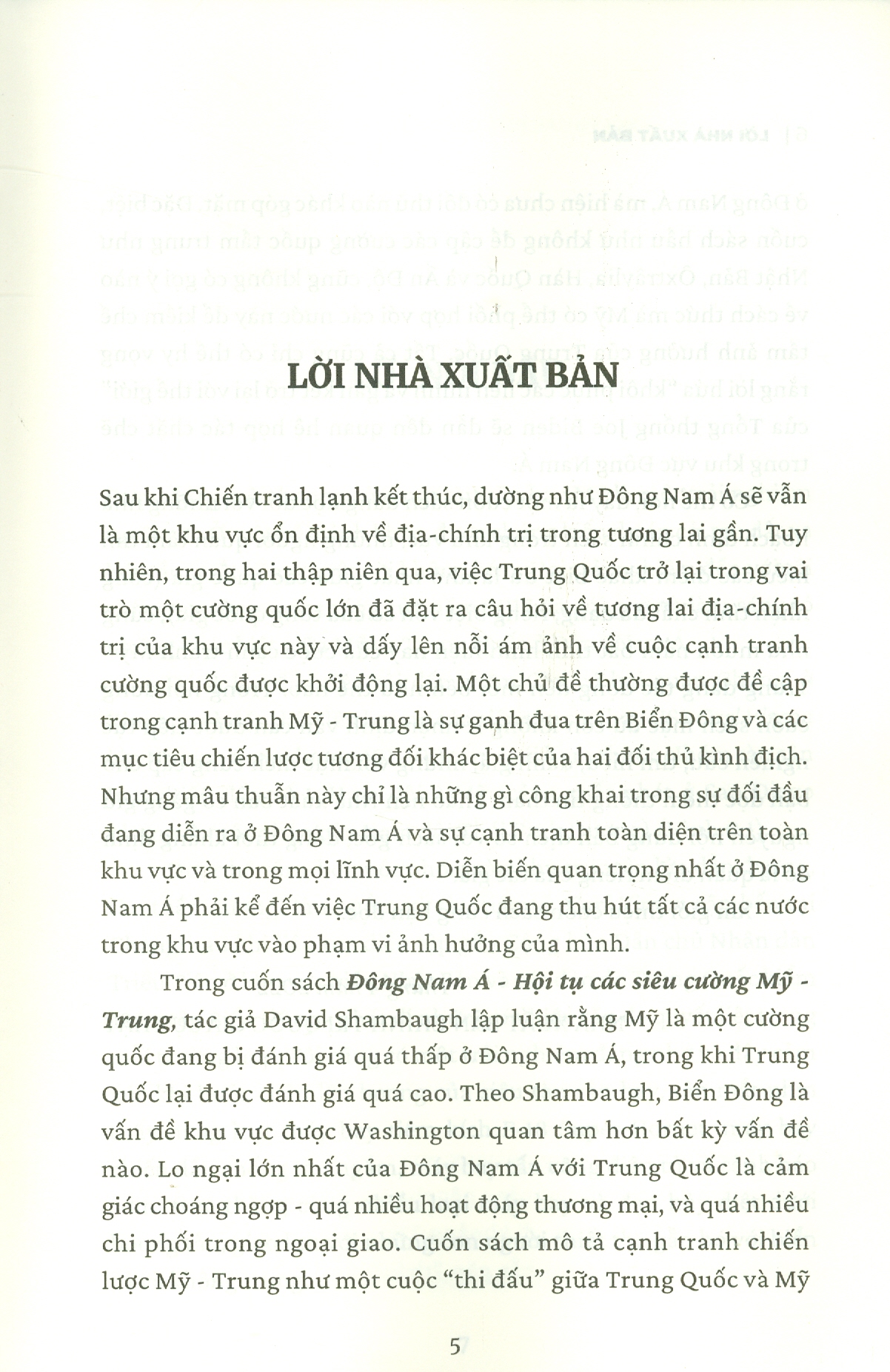 Sách - Đông Nam Á Hội tụ các siêu cường Mỹ Trung