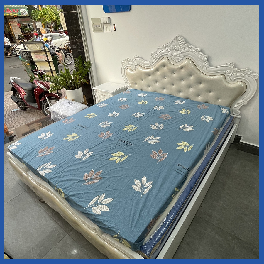 Bộ Ga Ra Gối 3 Món Cotton Hàn Quốc Ga Giường Cotton Cao Cấp