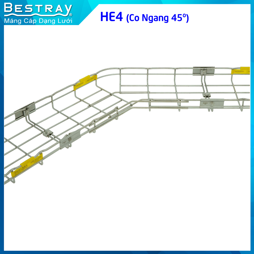 Co ngang 45 Độ | Máng Lưới Bestray| Mã SP HE4