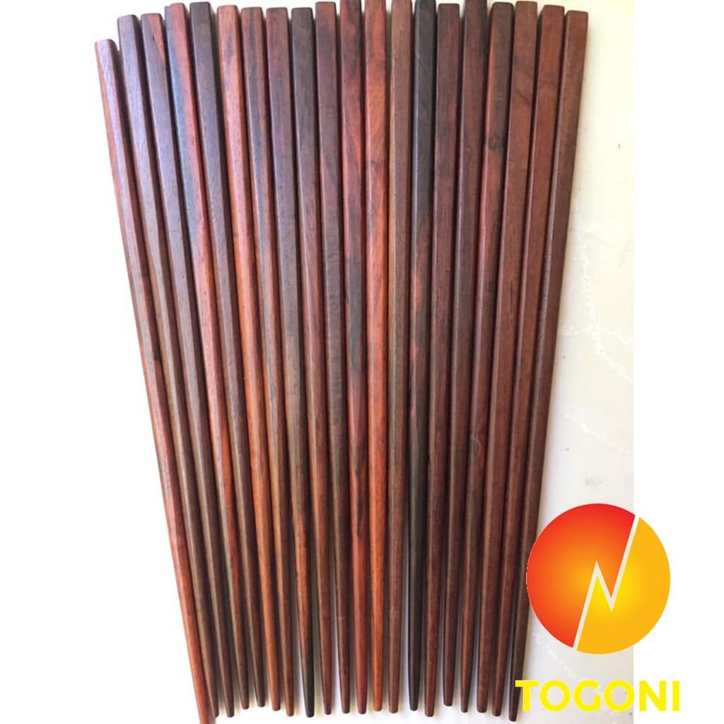 ĐŨA GỖ TRẮC ĐỎ Bộ 10 đôi KHÔNG BỊ MỐC, KHÔNG CONG VÊNH, MỐI MỌT, AN TOÀN KHI SỬ DỤNG