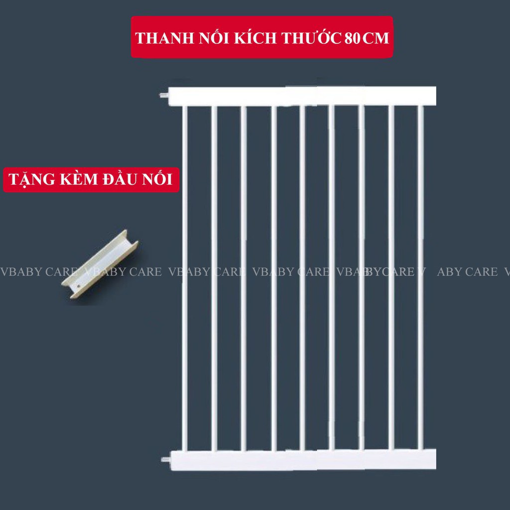 Combo Thanh chặn cầu thang và cửa- Không cần khoan đục- và thanh nối 10cm giúp Bé an toàn