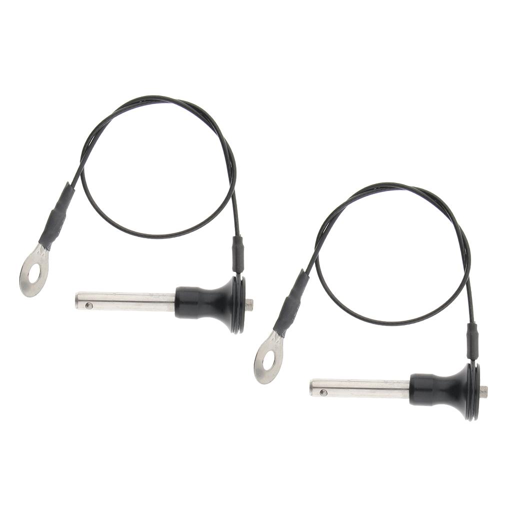 2 Miếng Thép Không Gỉ Bóng Khóa Nhanh Pin Nút Nhấn 8 Mm-45 Mm