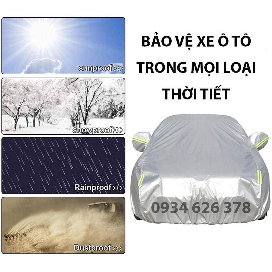 Bạt che kín bảo vệ xe ô tô PEUGEOT 3008 tráng bạc 3 lớp vải dù Oxford , bạt phủ trùm bảo vệ xe oto