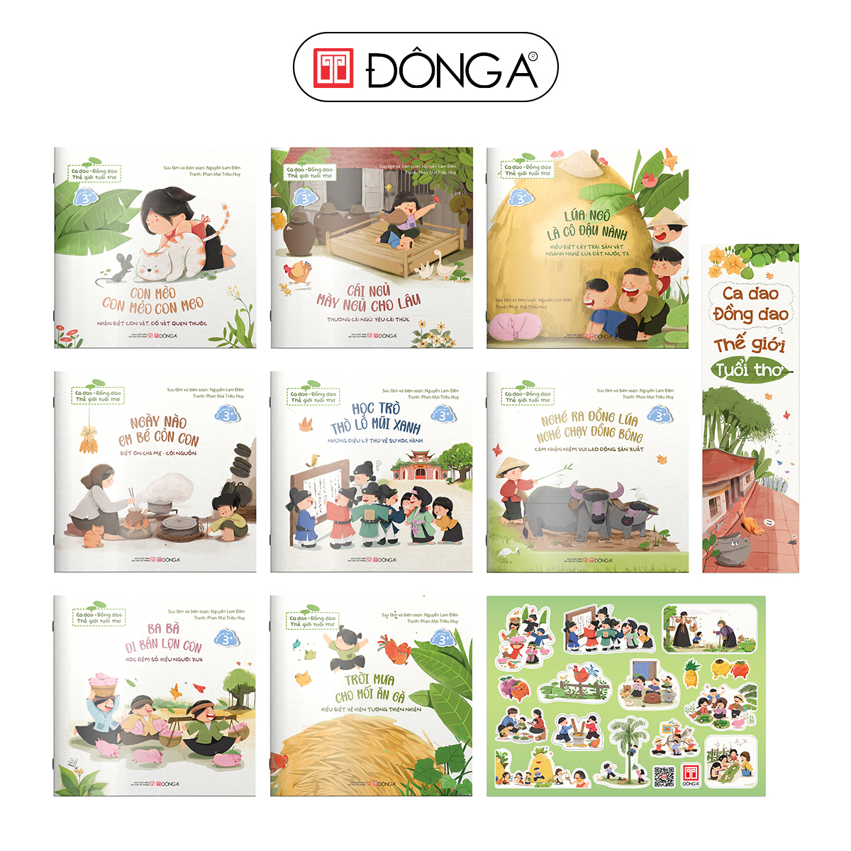 Combo 8 tập Ca dao - đồng dao - Thế giới tuổi thơ