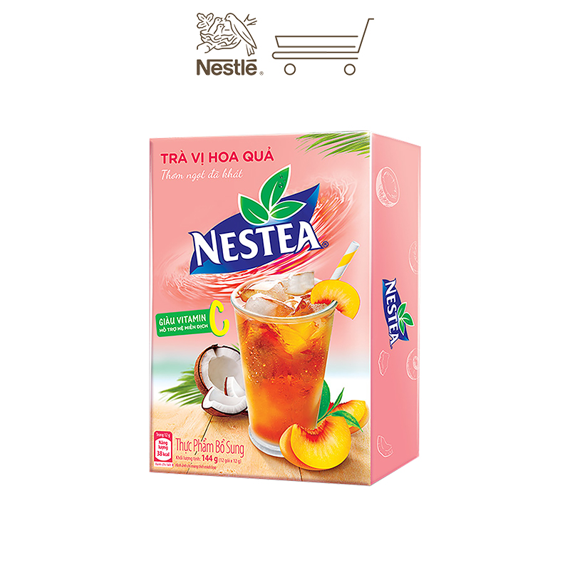 Combo 3 Hộp Trà NESTEA vị Hoa Quả Hộp 12 gói x 12 g