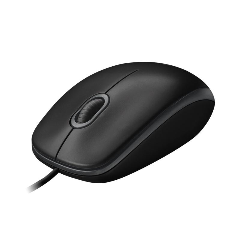 Chuột máy tính Logitech B100 Đen - Hàng Chính Hãng