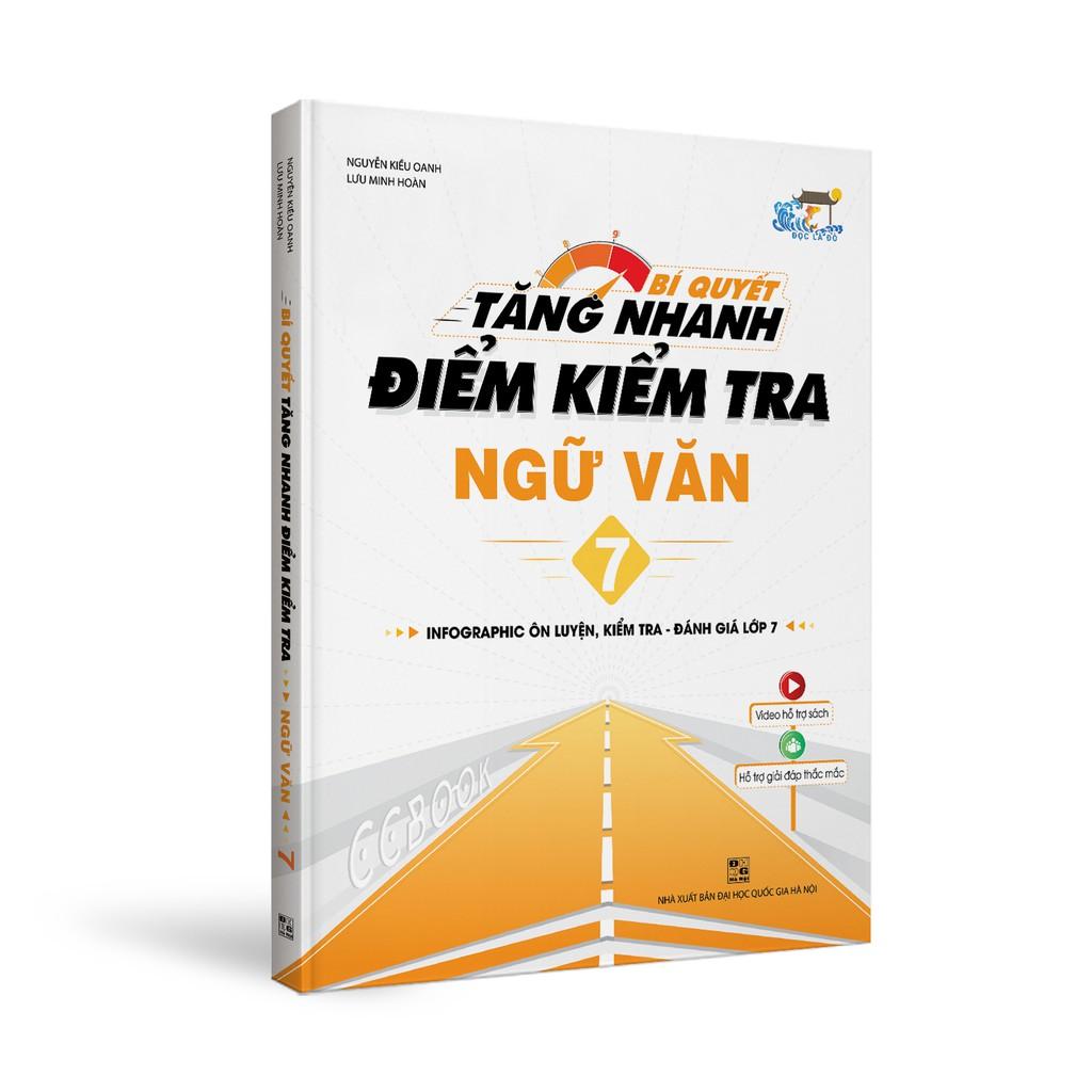 Sách - Combo Bí quyết tăng nhanh điểm kiểm tra Toán Văn Anh lớp 7 - 2 tập