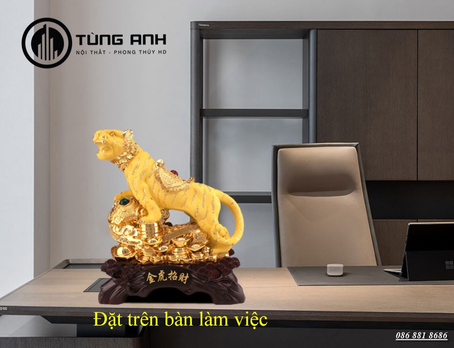 Tượng Hổ Vàng Phong Thủy - Linh Vật May Mắn, Tài Lộc , Sung Túc  Năm Nhâm Dần - Quà Tặng Tân Gia , Khai Trương - Có Video