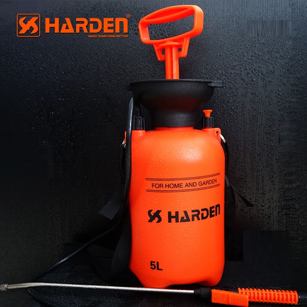 Bình Xịt Phun Sương 5L Chính Hãng HARDEN 632505. Thân Hộp Nhựa Siêu Nhẹ, Siêu Chịu Lực, Siêu Dày. Kích thước 56 x 45 x 38 mm