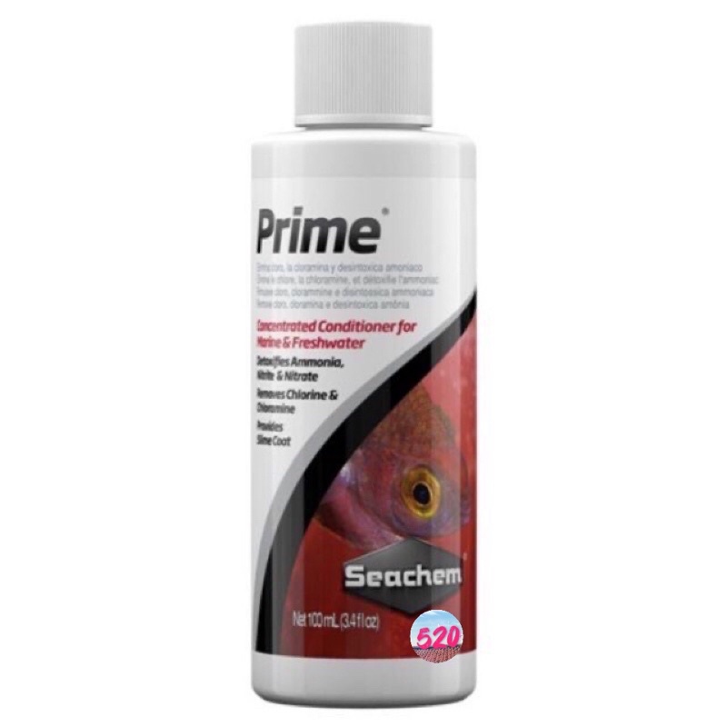 Seachem Prime 100ml / Dung dịch khử độc nước/ nước mới, khử clo