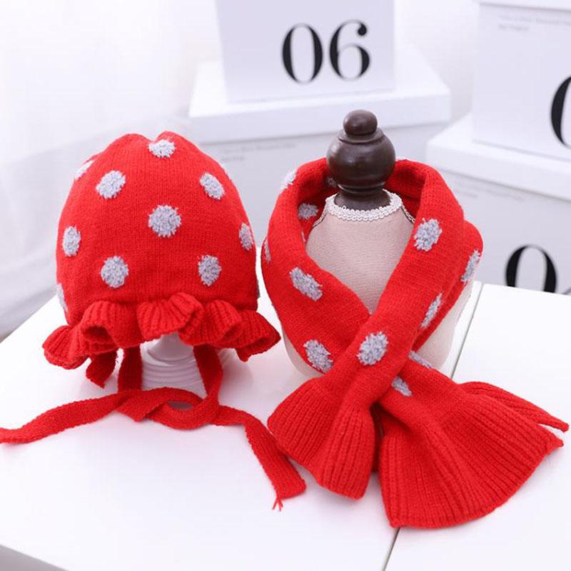 Doitbest 6 Tháng Đến 2 Năm Tuổi Trẻ Em Beanie Ren Dệt Kim Nón Mùa Đông 2 Cậu Bé Gái Mũ Khăn bộ