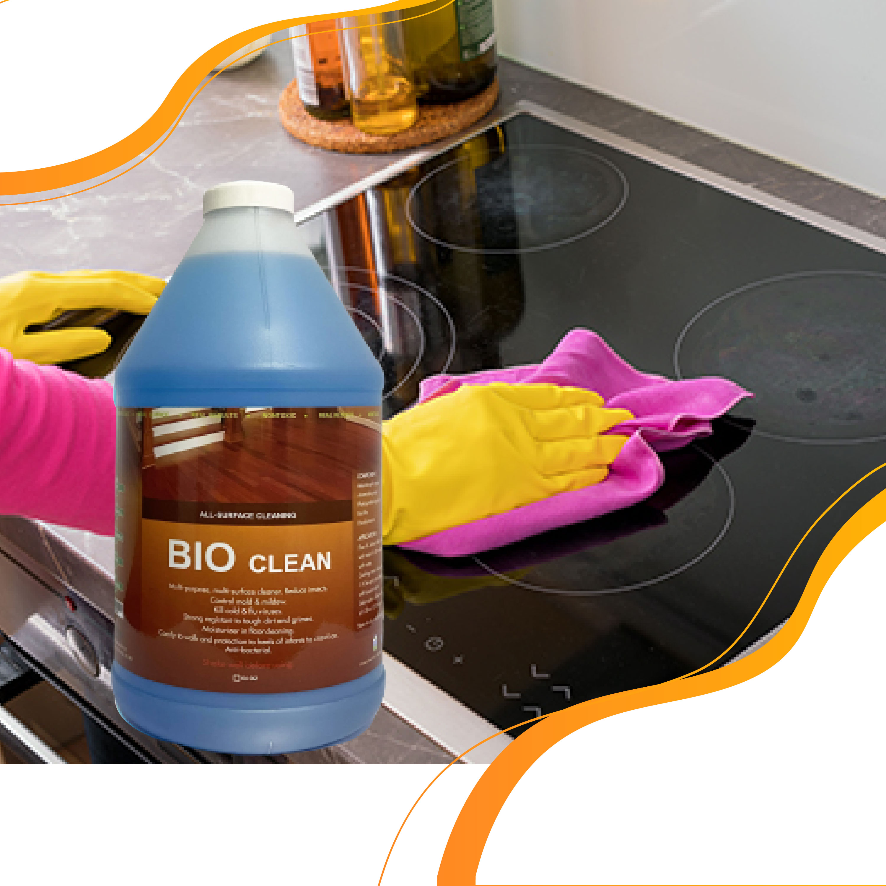 Nước Lau Sàn, Khử Mùi Sinh Học Hữu Cơ BIO CLEAN (Chai 2 lít)