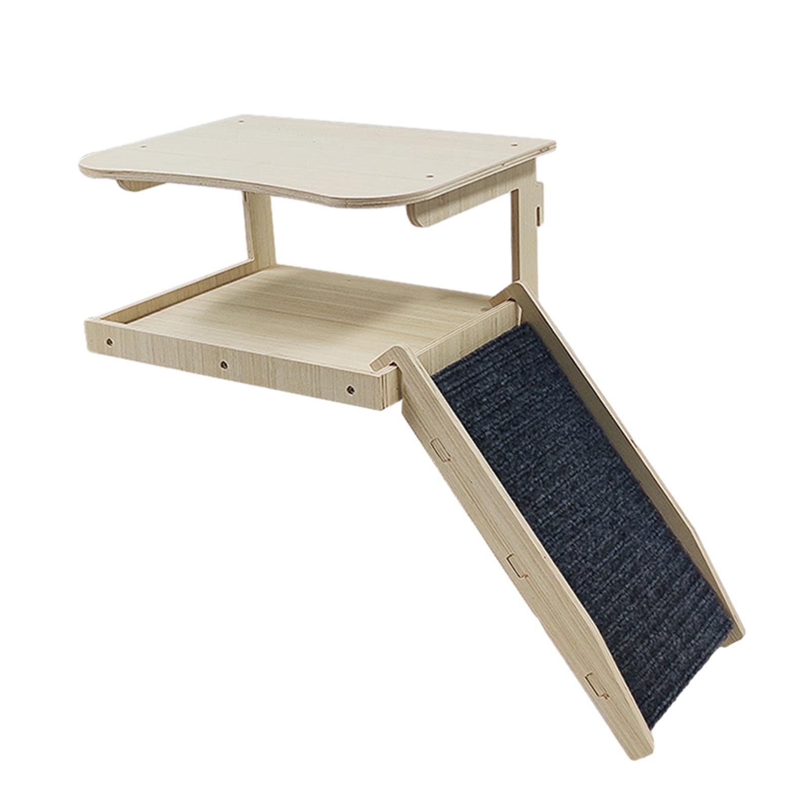 Guinea Pigs Hammock with Platform Wooden Guinea Pig House for Hamster Bunny
