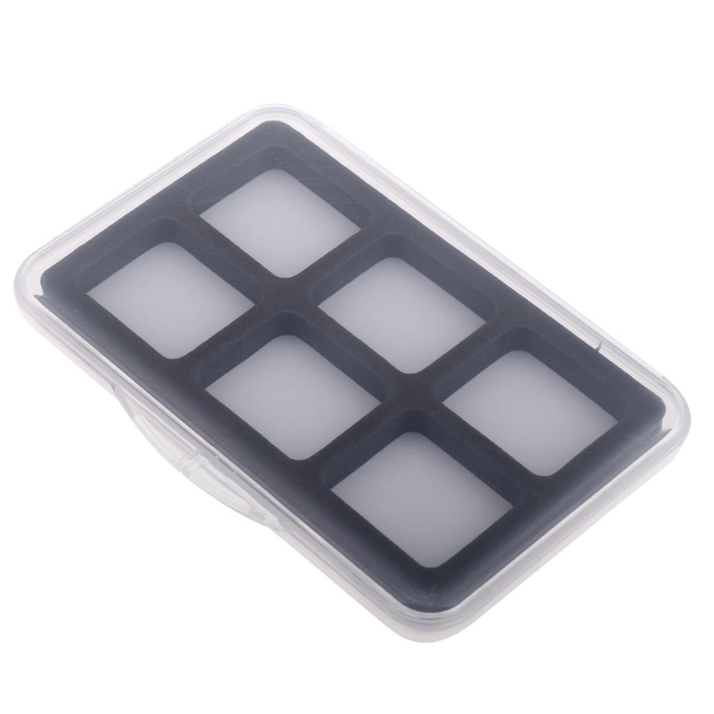 6 Compartments Waterproof Fly Fishing Box Easy Grip Foam Insert Tackle Box