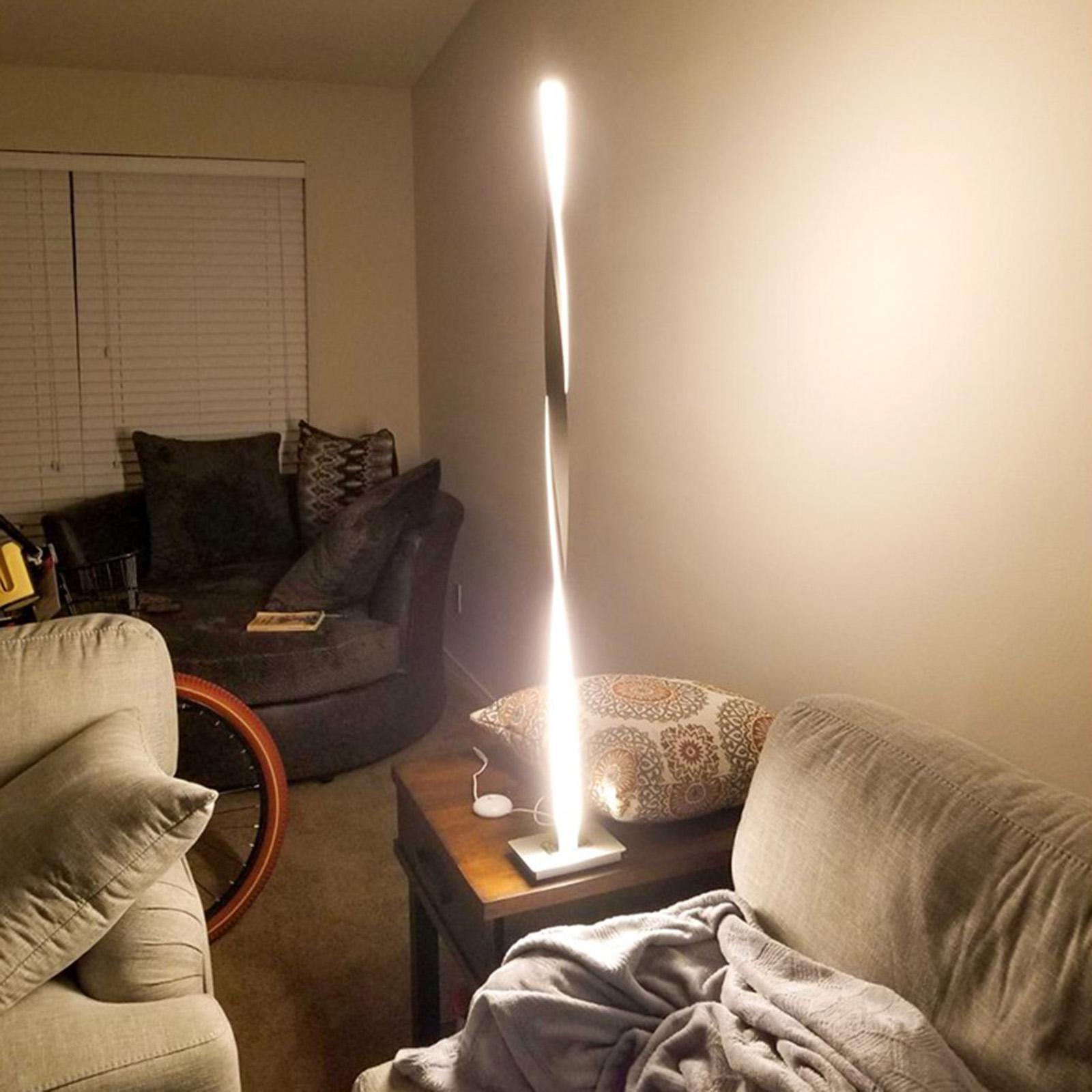 LED Floor Lamp, Modern Light Warm White 3000K Light & Dimming Function, Remote Control Included, 4-16 Watt