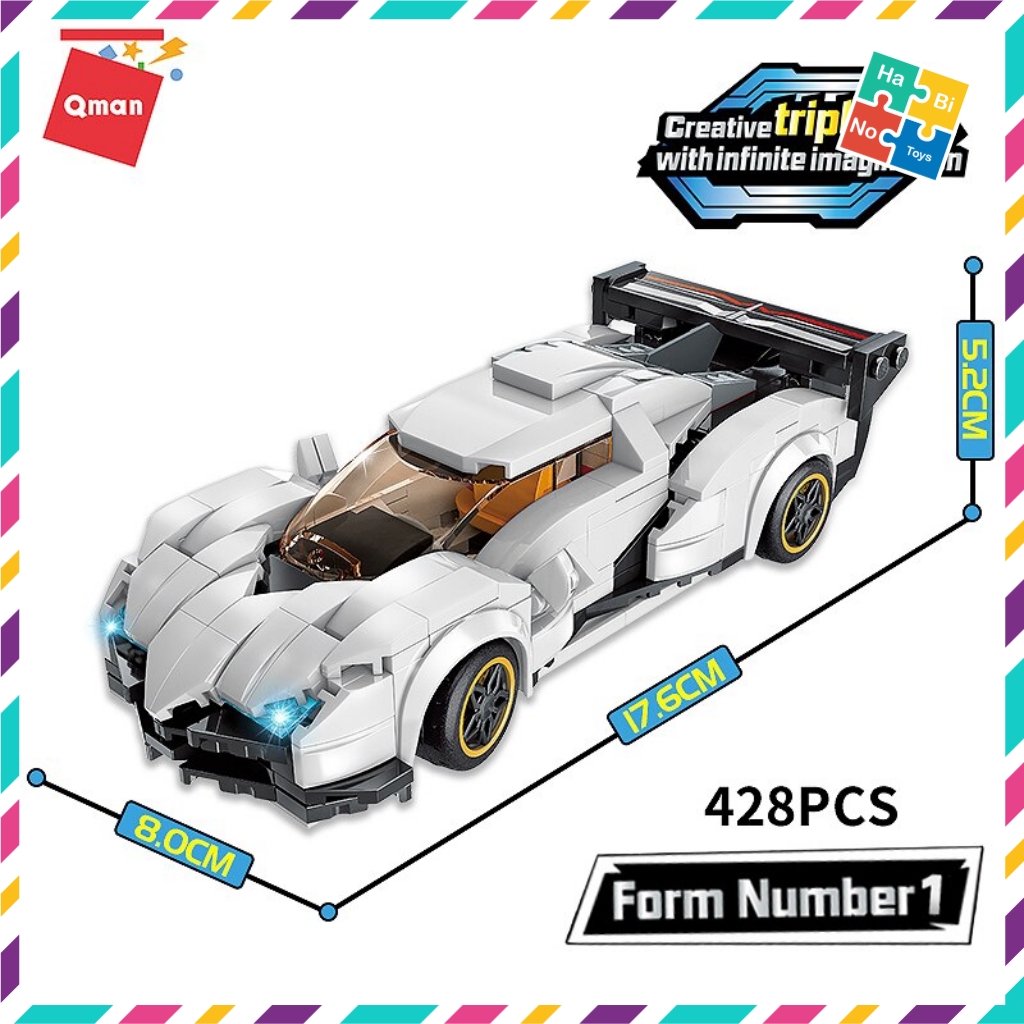 Bộ Đồ Chơi Xếp Hình Thông Minh Lego Qman 42102 Xe Ô Tô Đua Biến Đổi 3 Mô Hình 428 Mảnh Ghép Cho Trẻ Từ 6 Tuổi