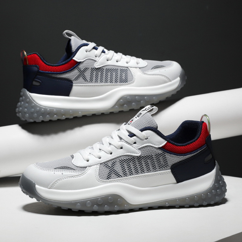 Giày Thể Thao Nam GEMI - Giày Sneaker Màu Trắng - Đen - Xám Trẻ Trung Năng Động - G5486