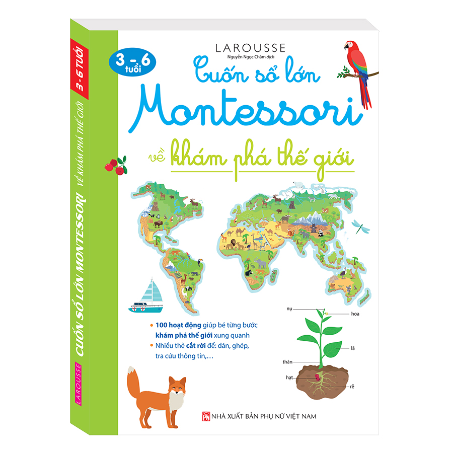 Cuốn Sổ Lớn Montessori Về Khám Phá Thế Giới (Bìa Mềm)