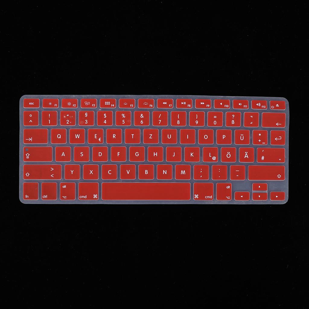 Premium Quality Soft Silicone Keyboard Protector Cover Skin, German Phonetic Keyboard Film Compatible for 13/15inch US Macbook