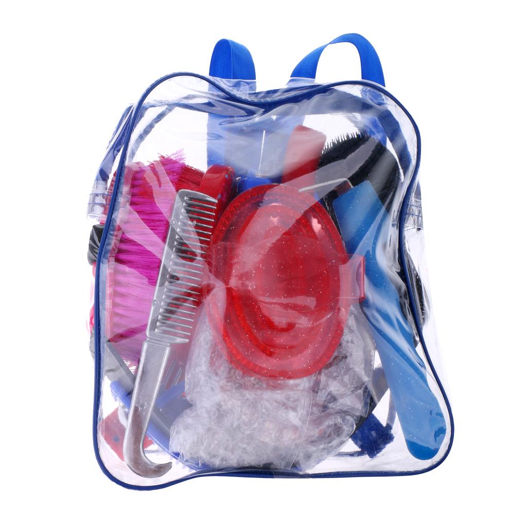 10 Pieces Horse Grooming Kit Equestrian Deluxe Horse Grooming Brush Comb