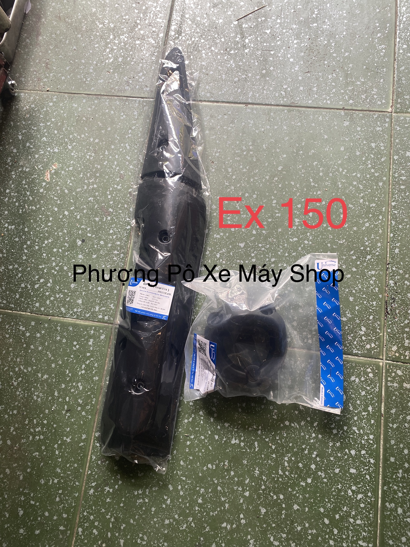 Ốp pô ốp đuôi pô NHỰA dẻo ABS đen mờ chống nóng dành cho Winner V1/ Winner X/ Exciter 150