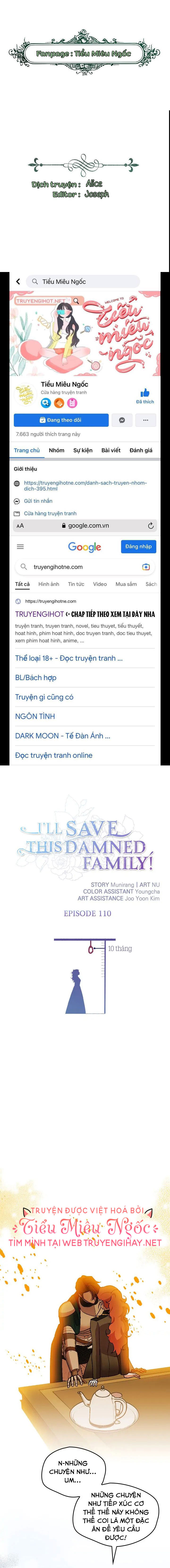 tôi sẽ cứu lấy gia tộc sắp sụp đổ chapter 110 1