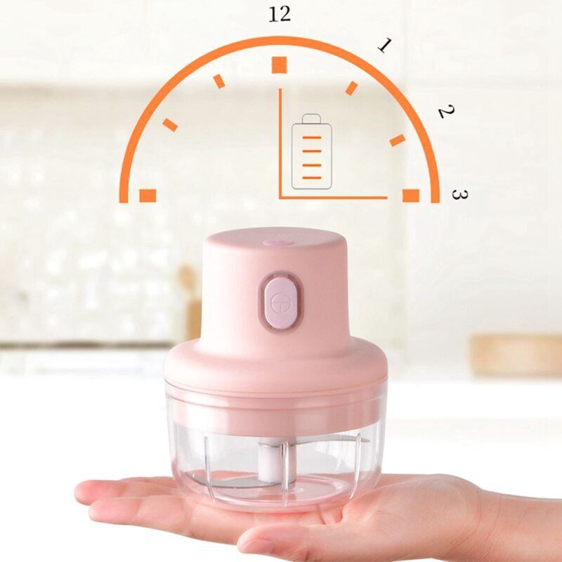 Máy xay tỏi ớt cầm tay mini, máy xay tỏi ớt bằng điện, dụng cụ xay tỏi ớt bằng tay tiện dụng cho nhà bếp - Hàng chính hãng