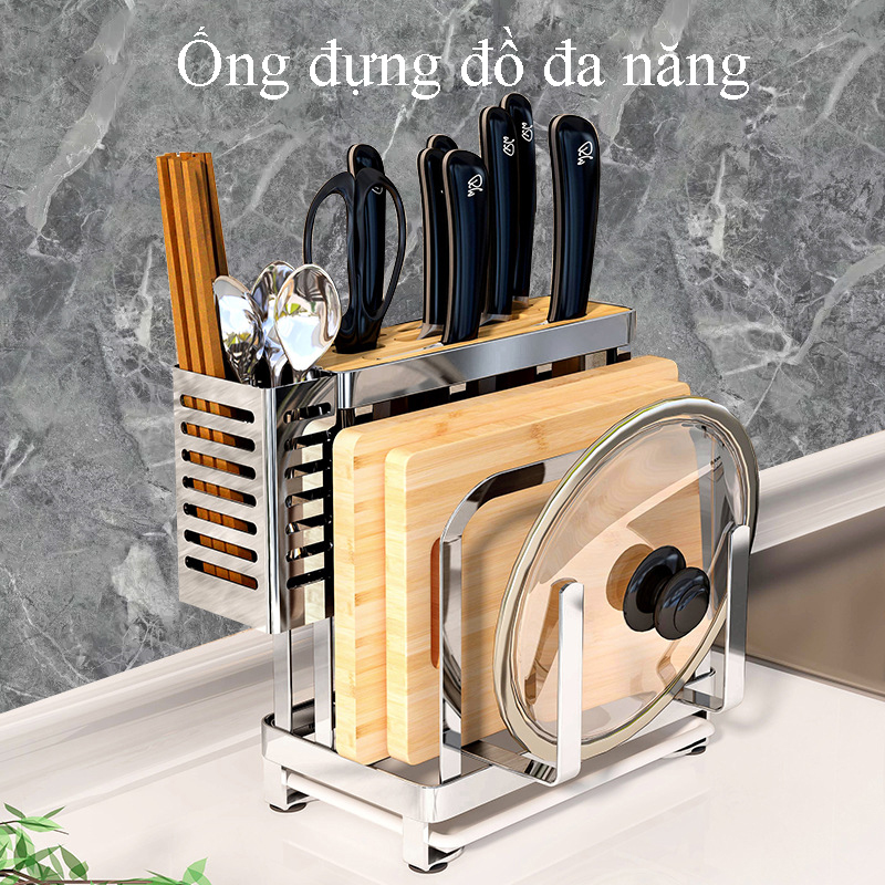 Ống cắm dao đũa thớt inox 304 mẫu mới 2020