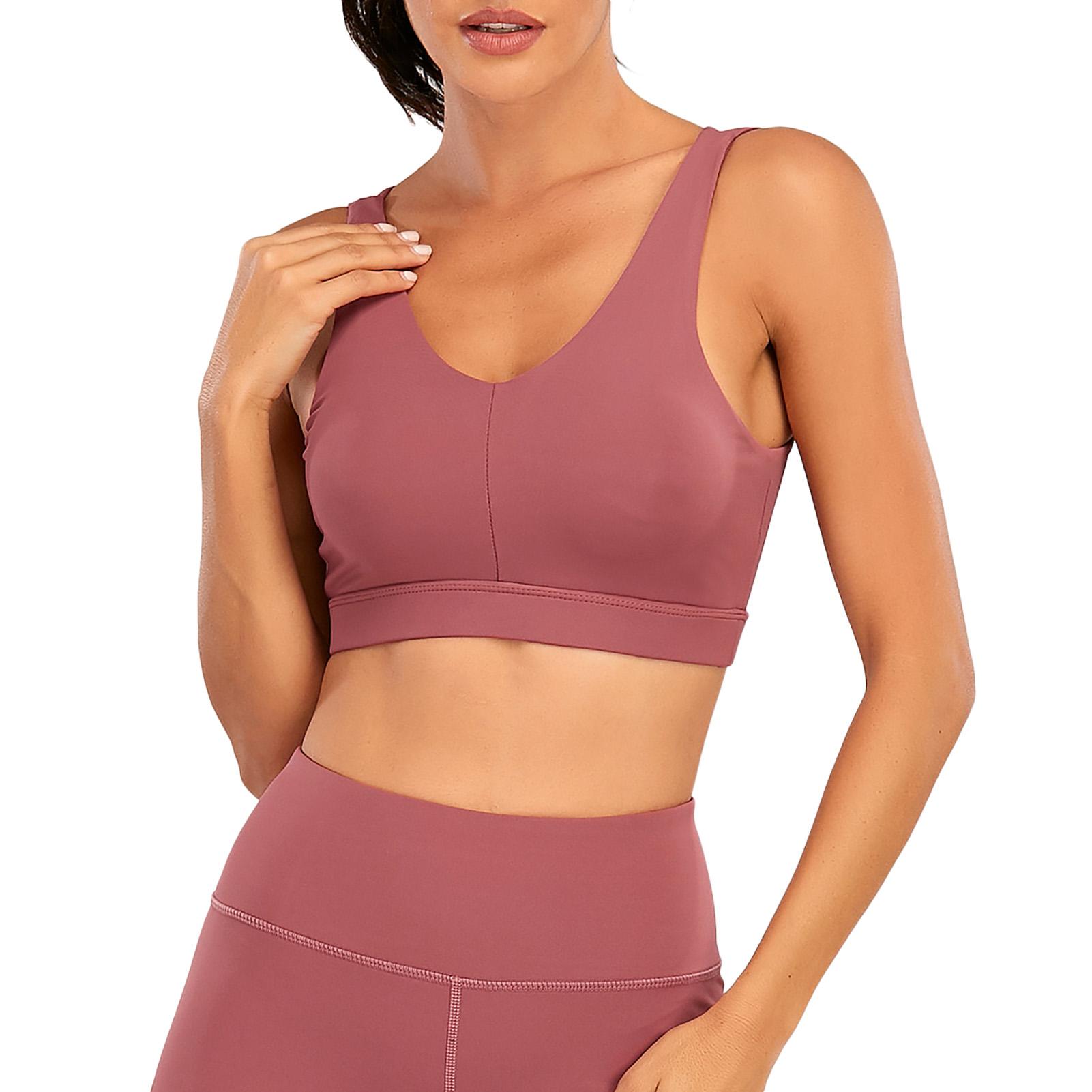 Áo ngực dạng Crop-Top thể thao nữ tâp yoga, thể thao Nhanh khô có mút đẩy ngực Chống sốc