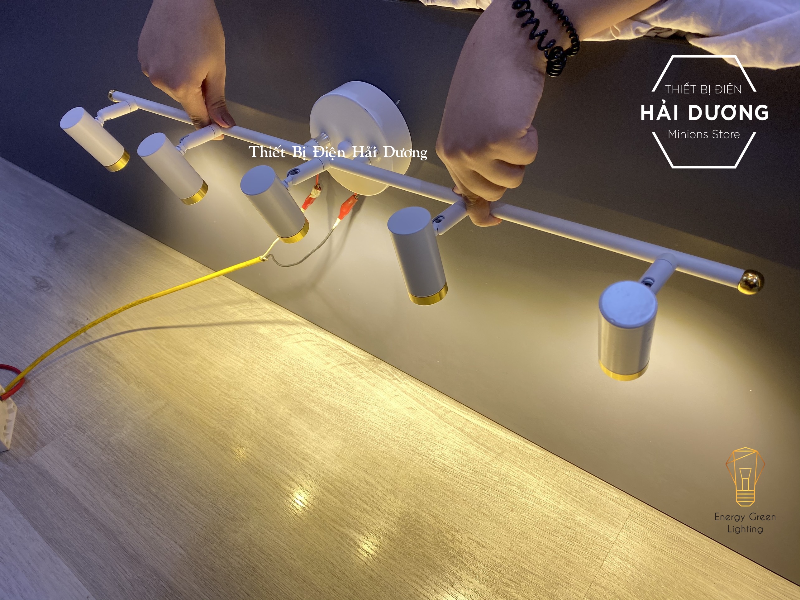 Đèn soi tranh 6028-5, 3268-5 LED Trang Trí Hiện Đại - Ánh Sáng Vàng - Điều Chỉnh Được Góc Chiếu