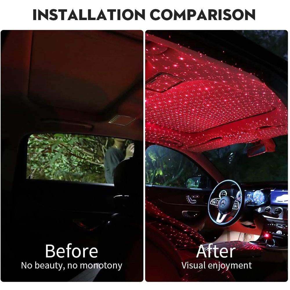 Đèn LED Tạo Hiệu Ứng Bầu Trời Đầy Sao Độc Đáo Trang Trí Nội Thất Xe Hơi