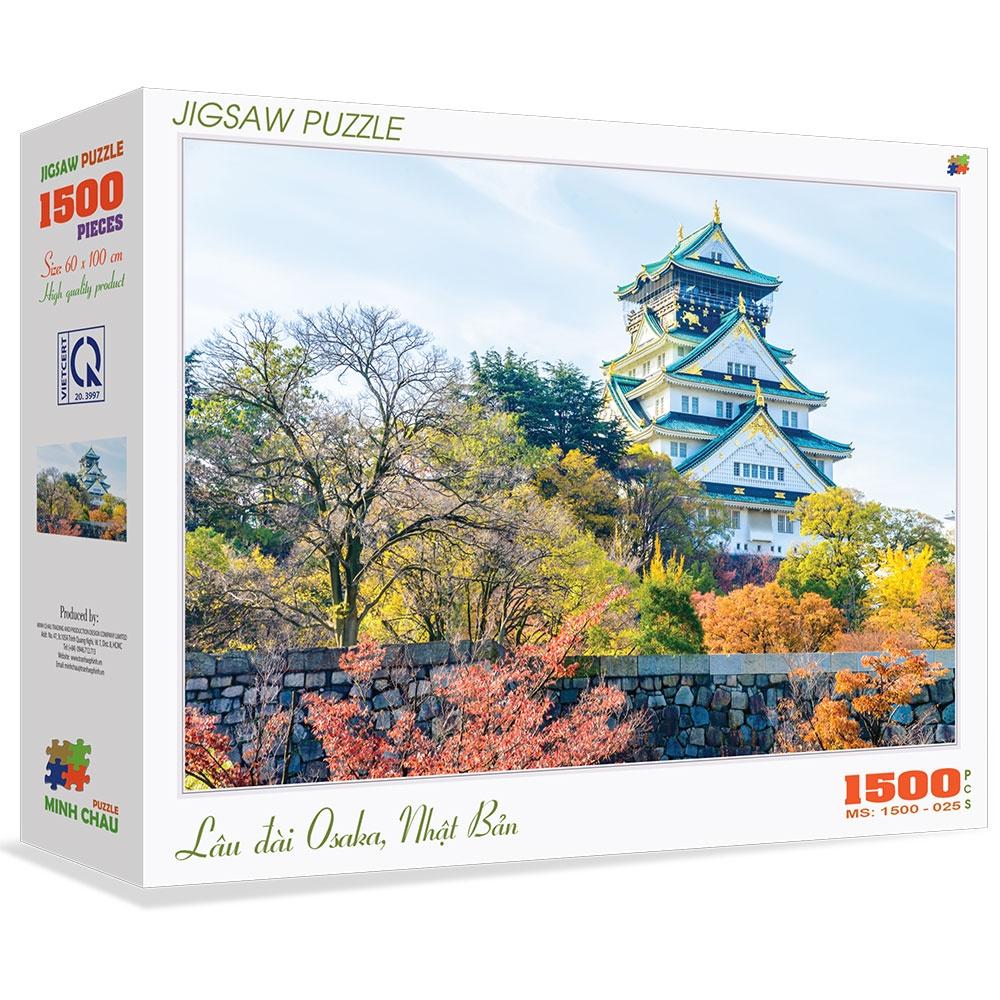 Xếp hình 1500 mảnh-Lâu đài Osaka, Nhật Bản