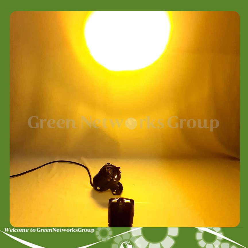 Đèn trợ sáng mini bi cầu lồi tròn 36W dành cho moto HJG ánh sáng trắng vàng Green Networks Group ( 1 Cặp )