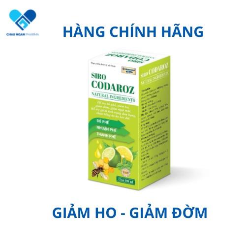 SIRO CODAROZ 100 ml - Rostex- Tủ Thuốc Bảo Châu