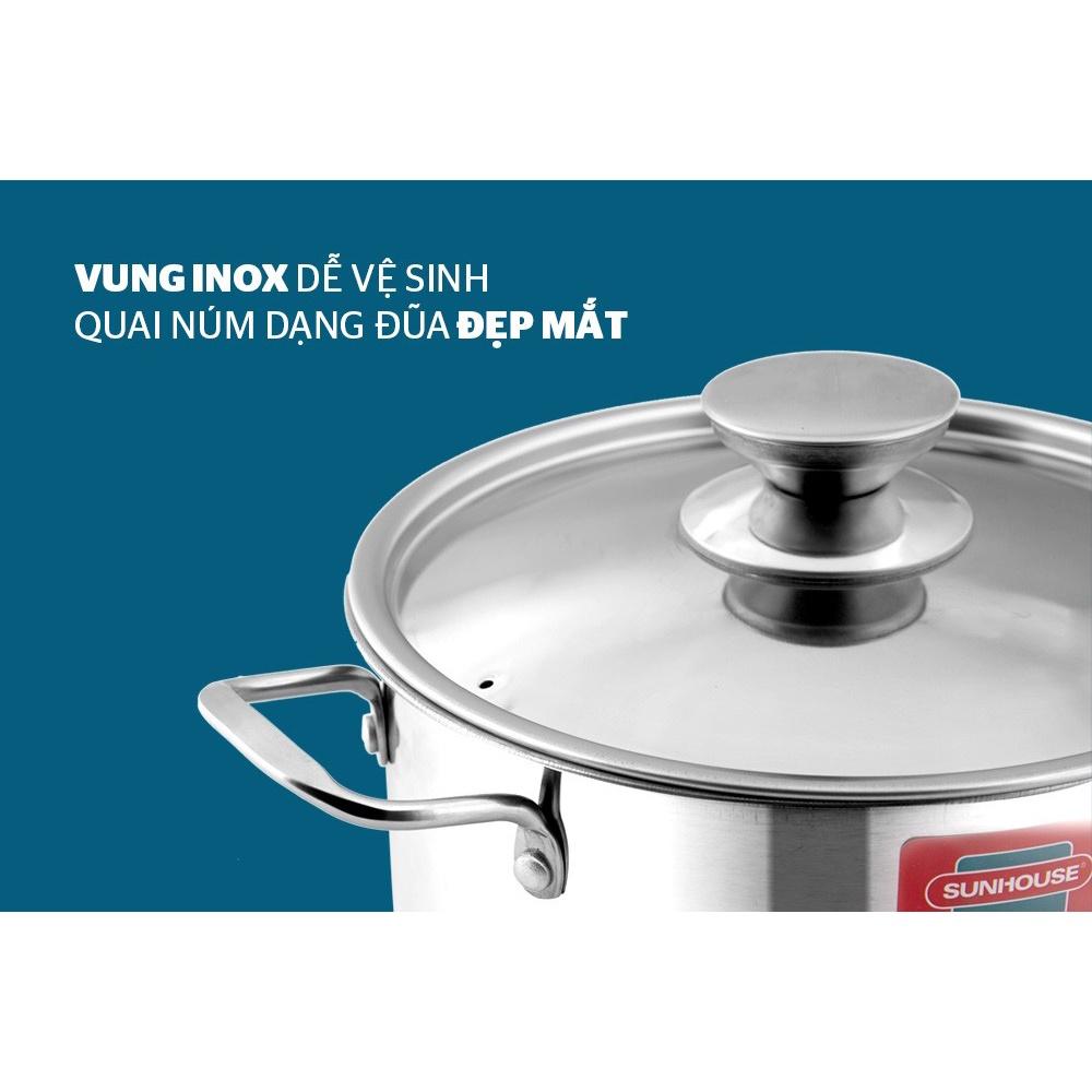 BỘ NỒI INOX 1 ĐÁY SH114
