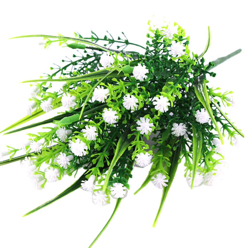 Artificial Plastic Gypsophila Flowers Baby's Breath Flower Plants Grass Home Wedding Floral Decor