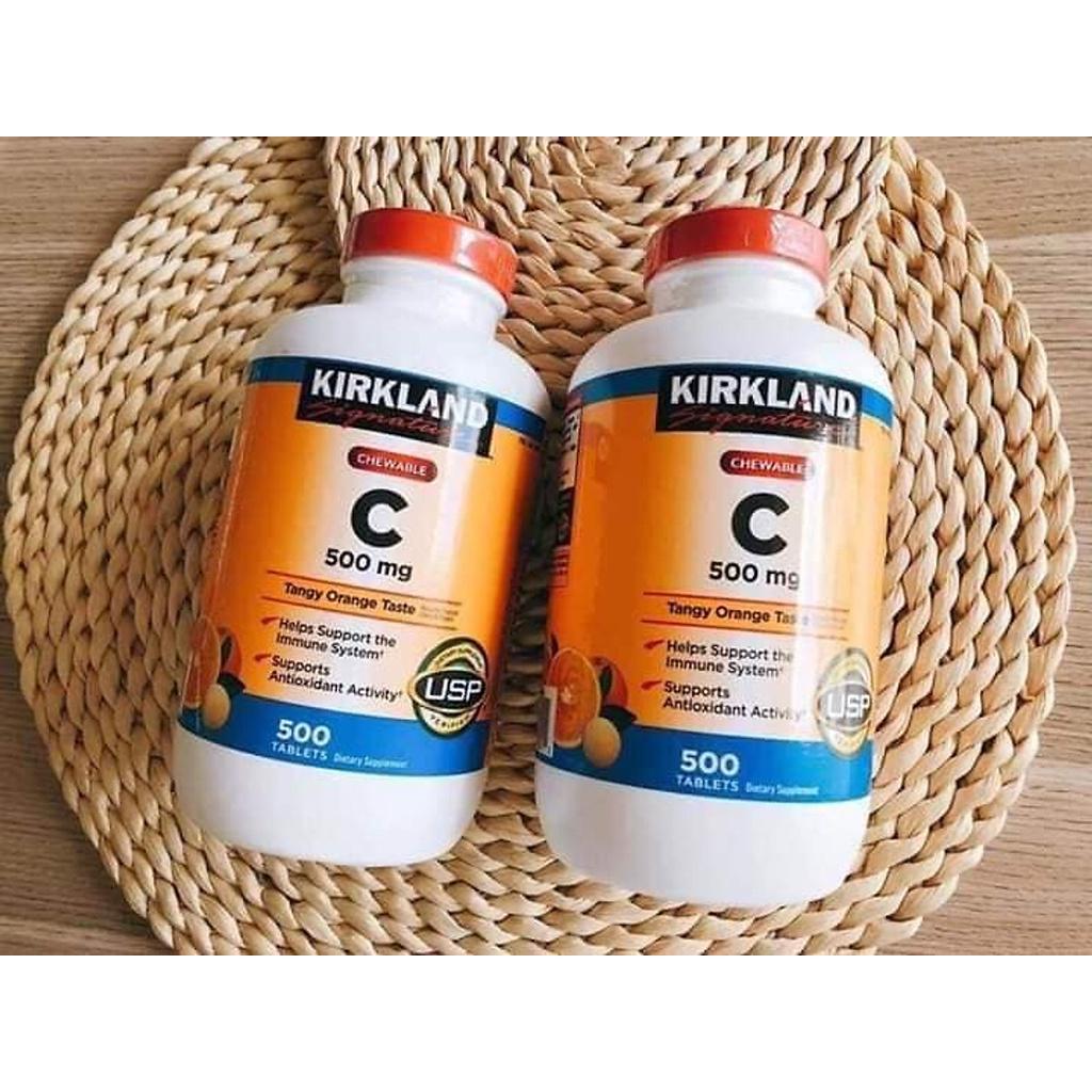 Viên uống Vitamin C 500mg Kirkland 500 viên của Mỹ