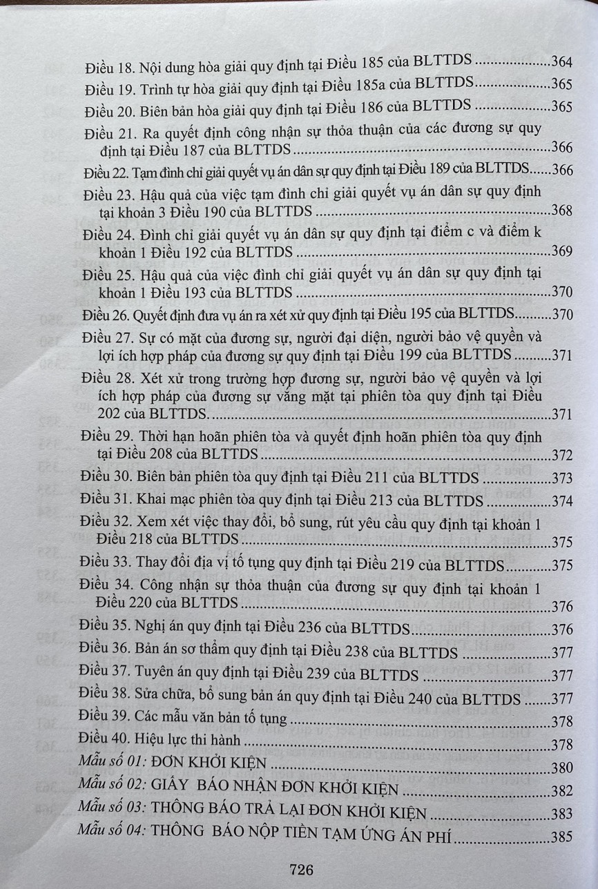 Hệ Thống Các Nghị Quyết Của Hội Đồng Thẩm Phán, Toà Án Nhân Dân Tối Cao Về Dân Sự Và Tố Tụng Dân Sự Từ Năm 1990 Đến 2023