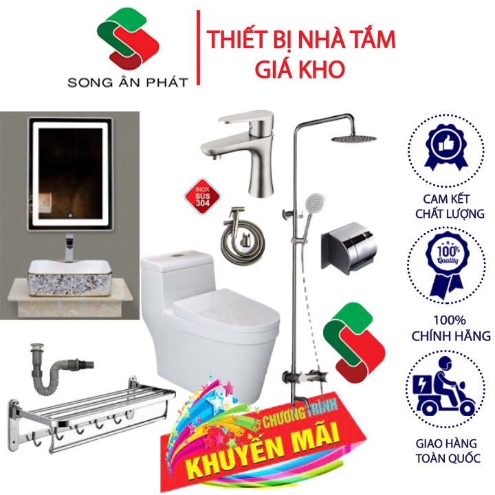 Combo Thiết Bị Vệ Sinh, Combo Thiết Bị Nhà Tắm Cao Cấp 036 – Thiết Bị Nhà Tắm Giá Kho