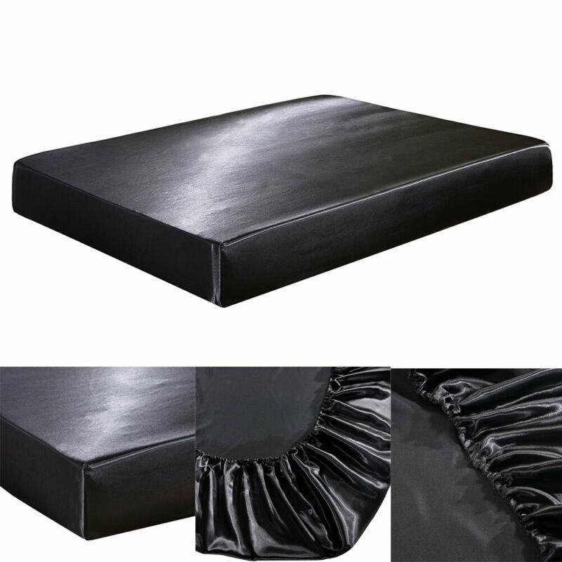 15 Faroot Lụa Satin Giường Trang Bị Tấm Thun Tờ Polyester & Cotton Đơn