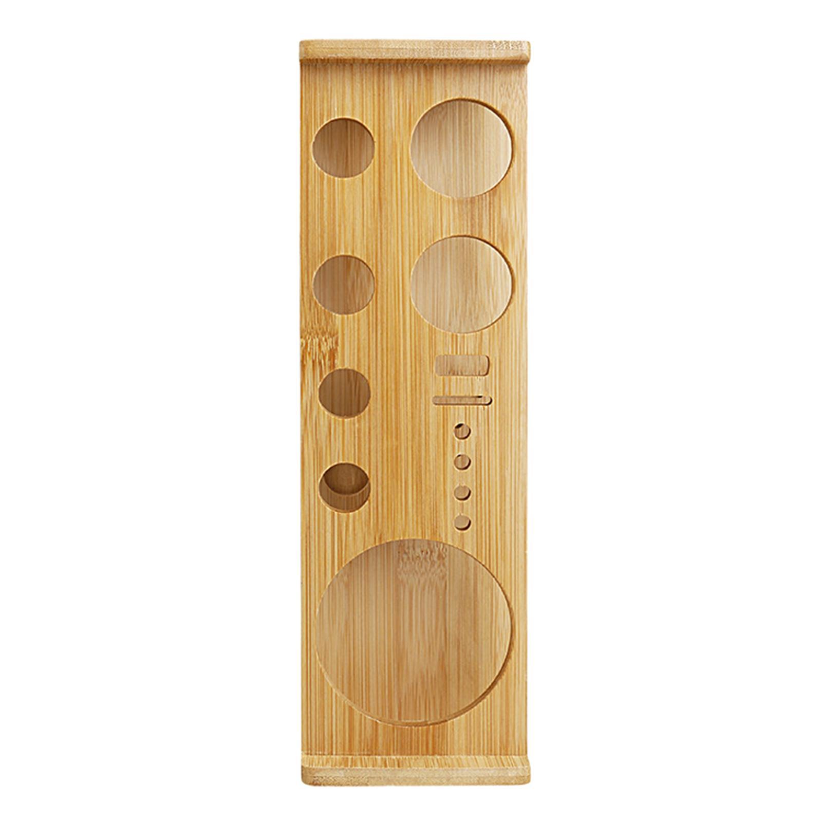 Bartender Kits Stand Cocktail Bartending Set Wooden Stand Practical Bottle Rack Tabletop Barware Stand Cocktail Shaker Stand for Wedding
