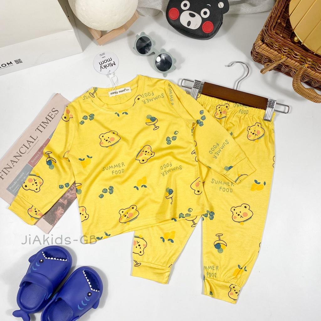 Đồ bộ bé trai, đồ bộ bé gái, bộ ngủ dài tay cho bé sơ sinh size 5-16kg chất thun cotton mềm mịn mát