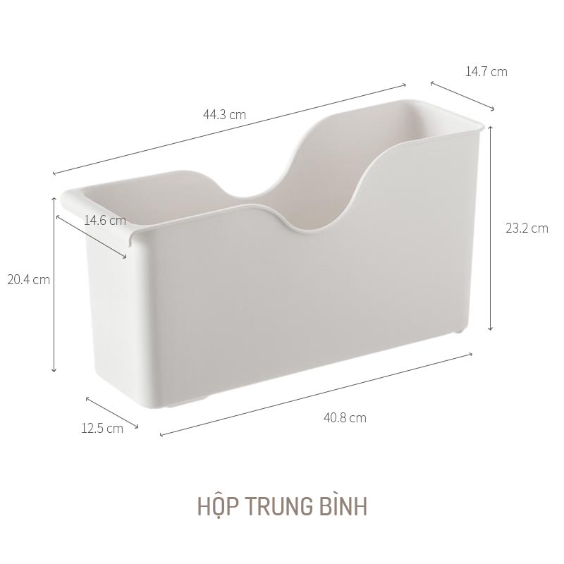 Hộp đựng đồ nhà bếp có bánh xe chia ngăn sắp xếp tủ gọn gàng