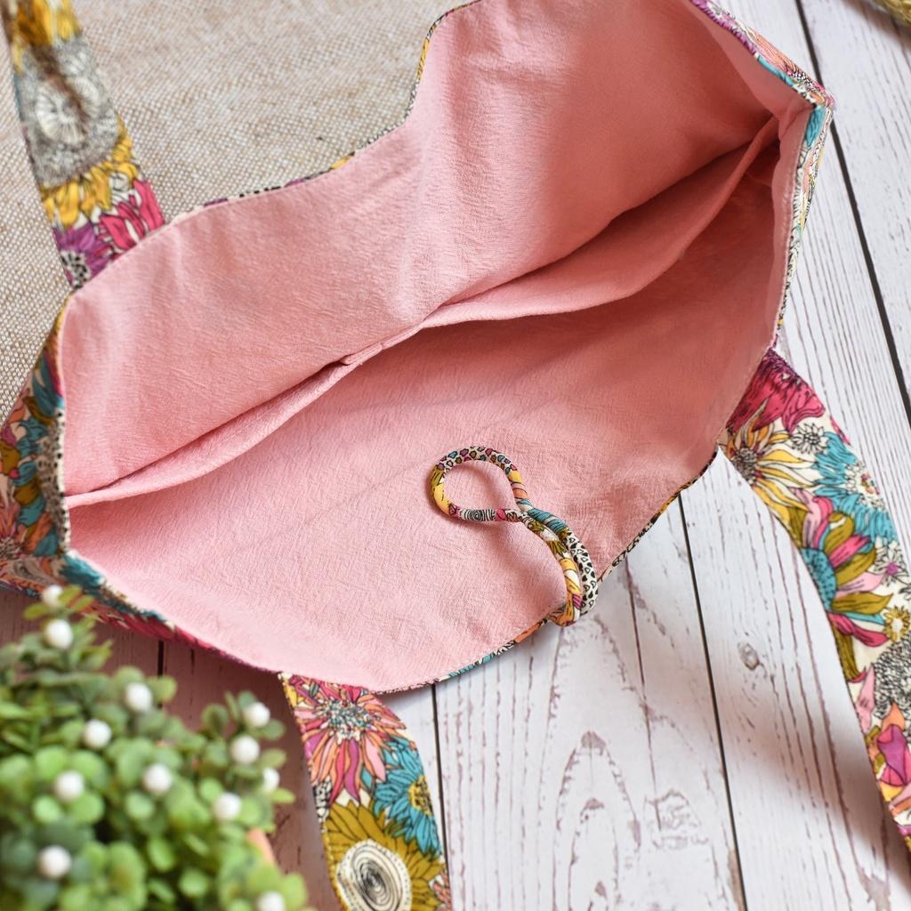 Túi tote phối hoa INDABYO thương hiệu TOMATO HANDMADE đi học, đi làm, đi chơi
