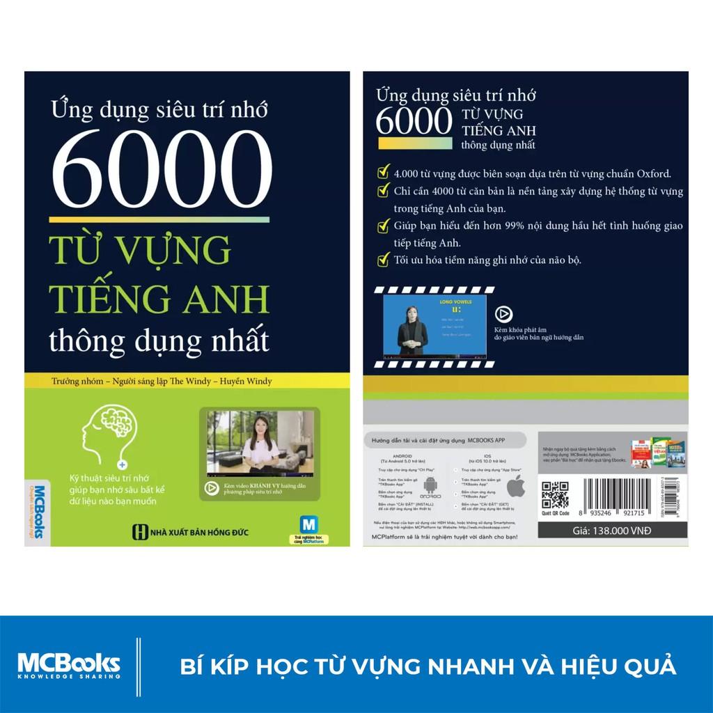 Sách - Ứng Dụng Siêu Trí Nhớ 6000 Từ Vựng Tiếng Anh Thông Dụng Nhất