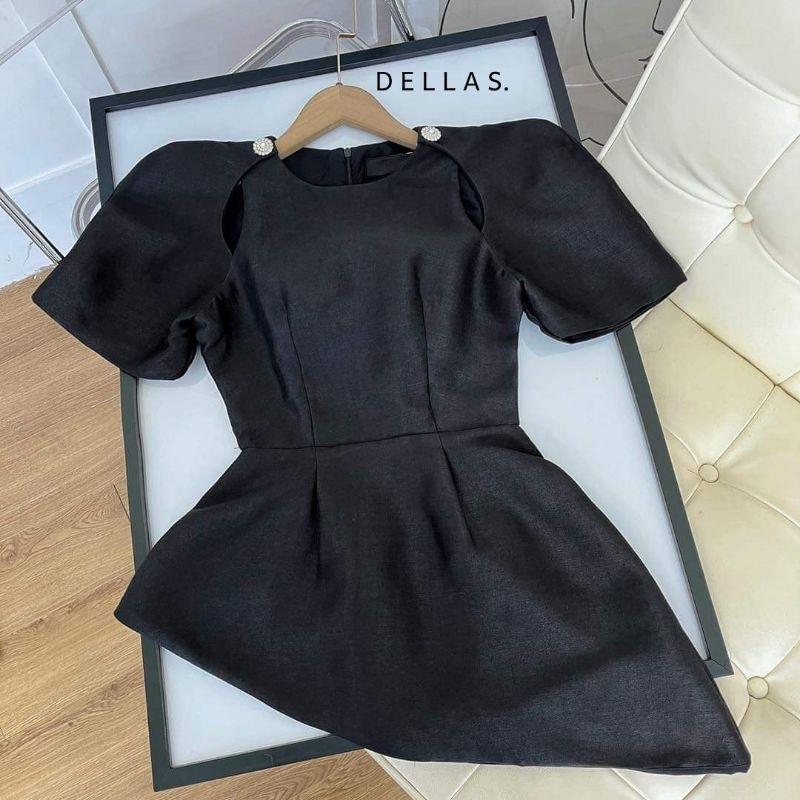Chen.room Áo peplum tay phồng khoét 2 vai, Áo kiểu tiểu thư dự tiệc