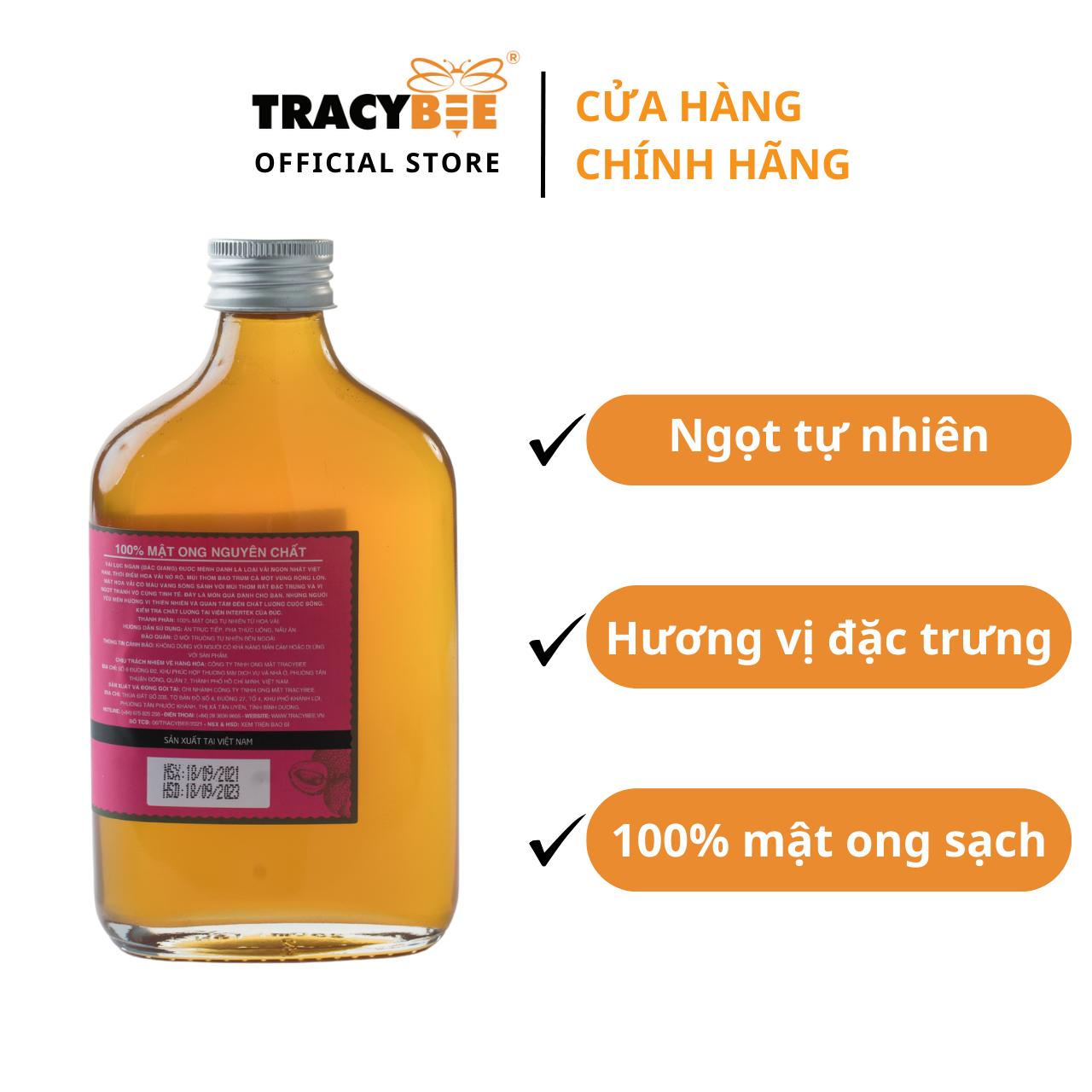 Mật ong hoa lệ chi Tracybee 350gr
