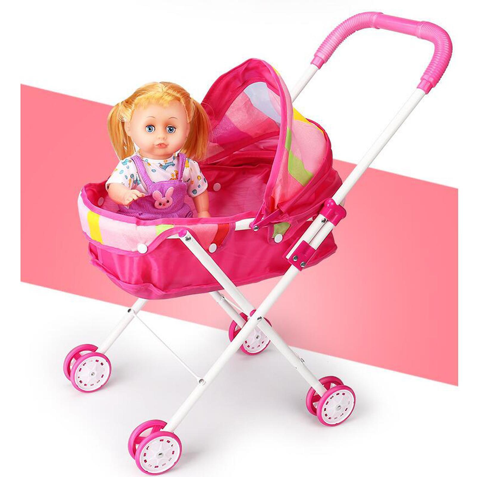 Baby Girl Doll Doll Carrier Kids Pretend Play Toy BJD Doll Dollhouse Decor