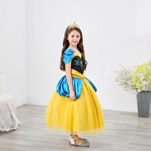 SIÊU PHẨM ĐẦM VÁY CÔNG CHÚA ANNA ELSA CHO BÉ