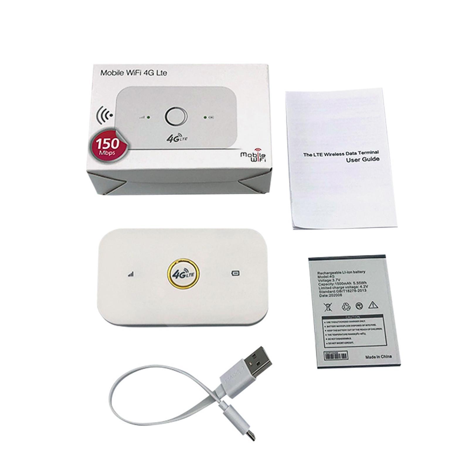 4G LTE Wireless Router Mobile WiFi Router with Sim Card Slot Plug and Play